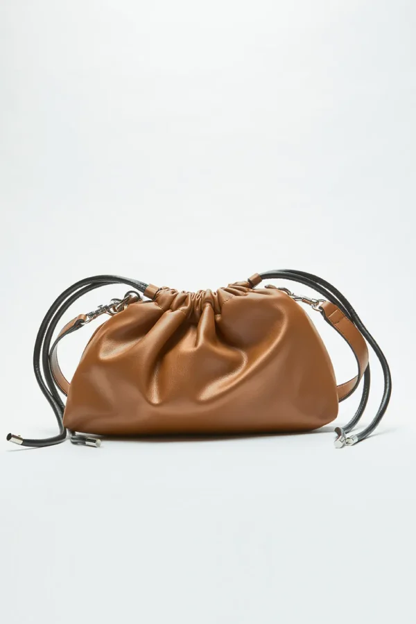 Borsa tracolla N21 da donna in ecopelle color cuoio eva big leather