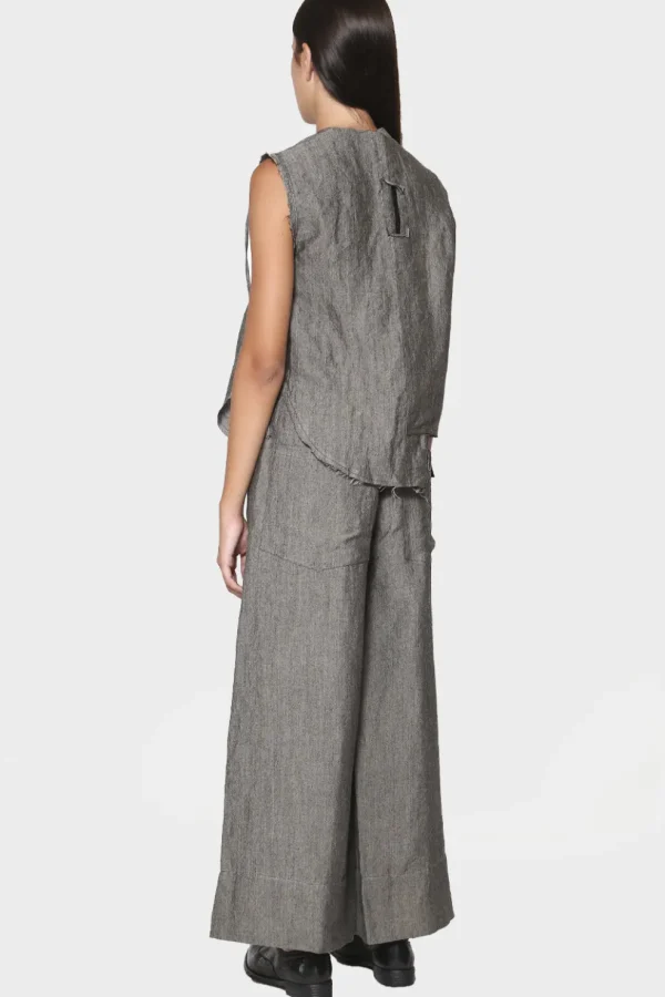 Camicia Gilet Serienumerica in tweed grigio sn 795 tweed