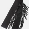 Manicotti Collection Privee con frange nero