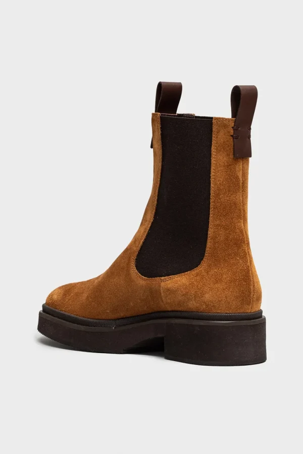 Stivaletto Polacchino Hazy in camoscio rhum fd1603